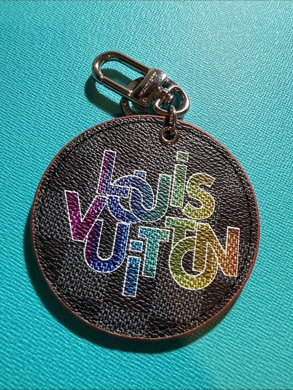 Round Signature Bag Charm